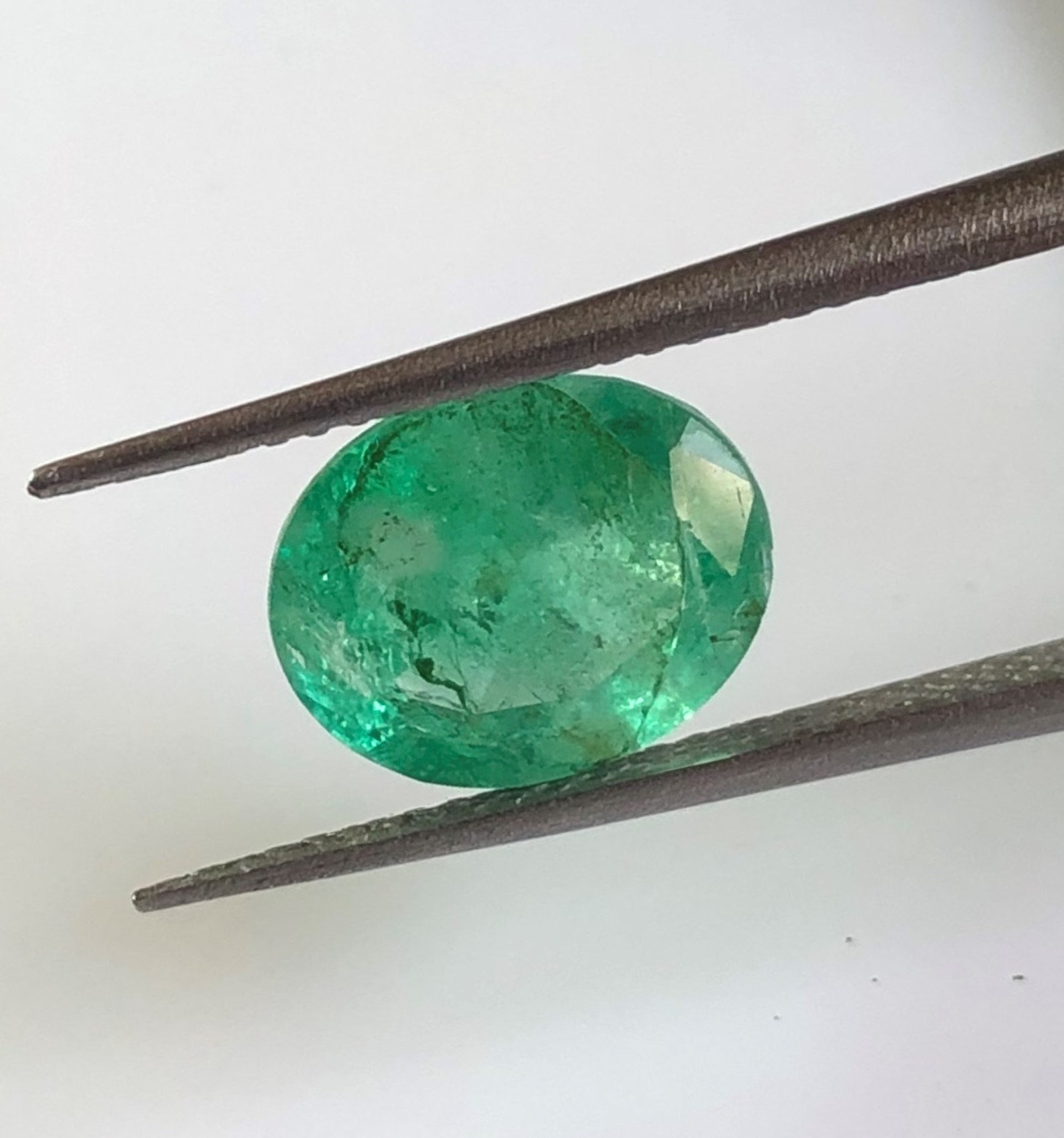 Certified 8x10mm Natural Emerald Faceted Oval Gemstone Loose - Etsy Canada