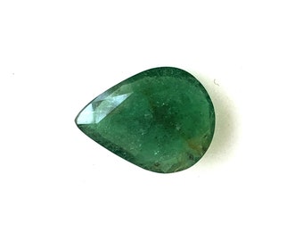 Certified 9.80X13.00X3.40MM Natural Emerald Faceted PEAR Gemstone Loose Emerald PEAR Faceted gemstone AAA+ Quality Emerald- Price Per Peice
