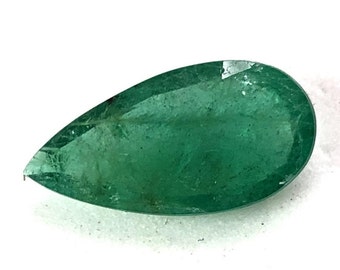Certified 7.00x14.00x3.20MM Natural Emerald Faceted Pear Gemstone Loose Emerald PEAR Faceted gemstone AAA+ Quality Emerald- Price Per Peice