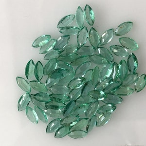 Certified 4x8MM Natural Emerald Faceted MARQUISE Gemstone Loose Emerald MARQUISE Faceted gemstone AAA+ Quality Emerald - Price Per Peice