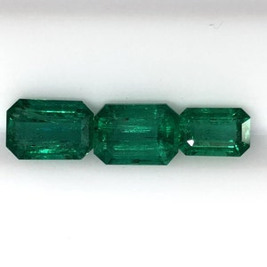 Certified 7x5,6x5MM Natural Octagon Emerald Faceted  Gemstone Loose Emerald Ocatgon Faceted gemstone AAA+ Quality Emerald - Price Per Peice