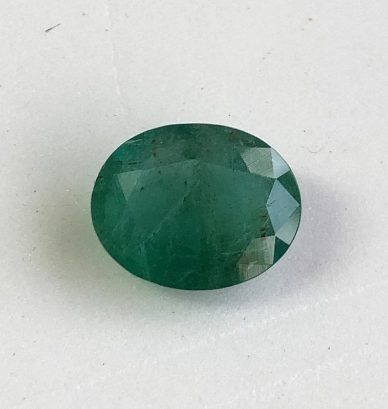 Certified 7.70x9.00x4.30MM Natural Emerald Faceted oval Gemstone Loose Emerald Oval Faceted gemstone AAA Price Per Peice Quality Emerald