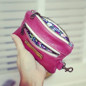 Mid Pink Metallic Quilted Chain Shoulder Bag