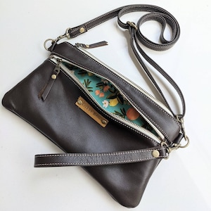 Bolso pequeño de cuero, bolso de cuero, billetera de cuero, bolso de noche de cuero, pulsera de cuero, embrague de cuero, cuero bronceado, bolso de cuero genuino