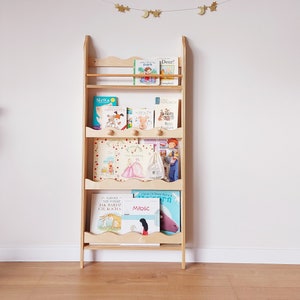 Montessori Bookcase Shallow Bookshelf Self Serve Bookshelf Plywood Bookshelf Kids Bookshelf Shelf for Kids Modern Bookcase Etsy