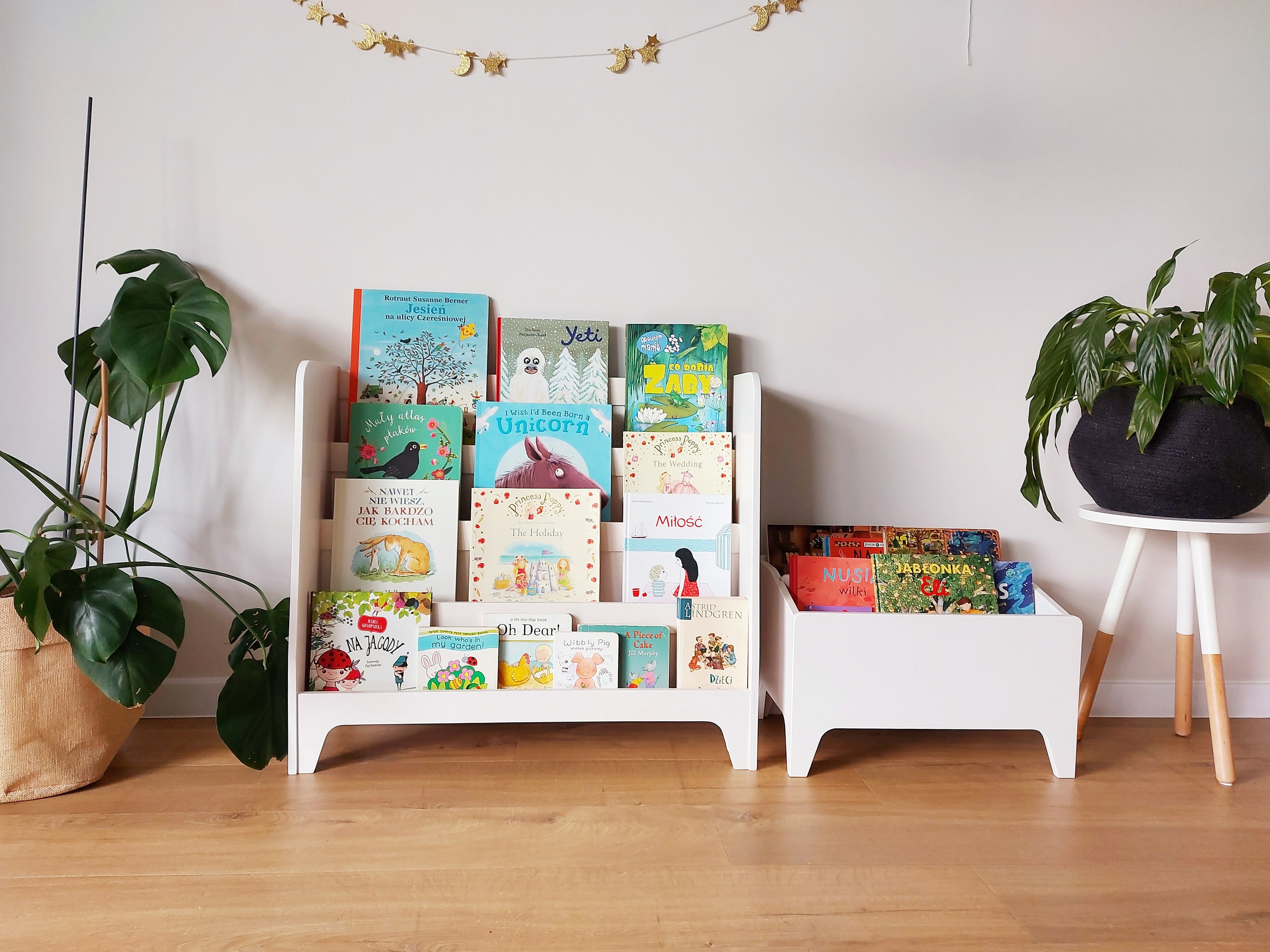 Montessori Bookcase Plywood Bookshelf With Back Storage Norway