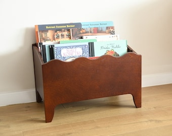 Dark brown Montessori Bookcase, Bookshelf for kids, Storage for Toys, Chest Bin