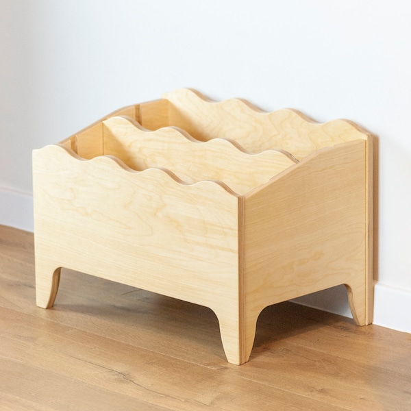 Boekenplank montessorimultiplex: moderne kinderboekenkast