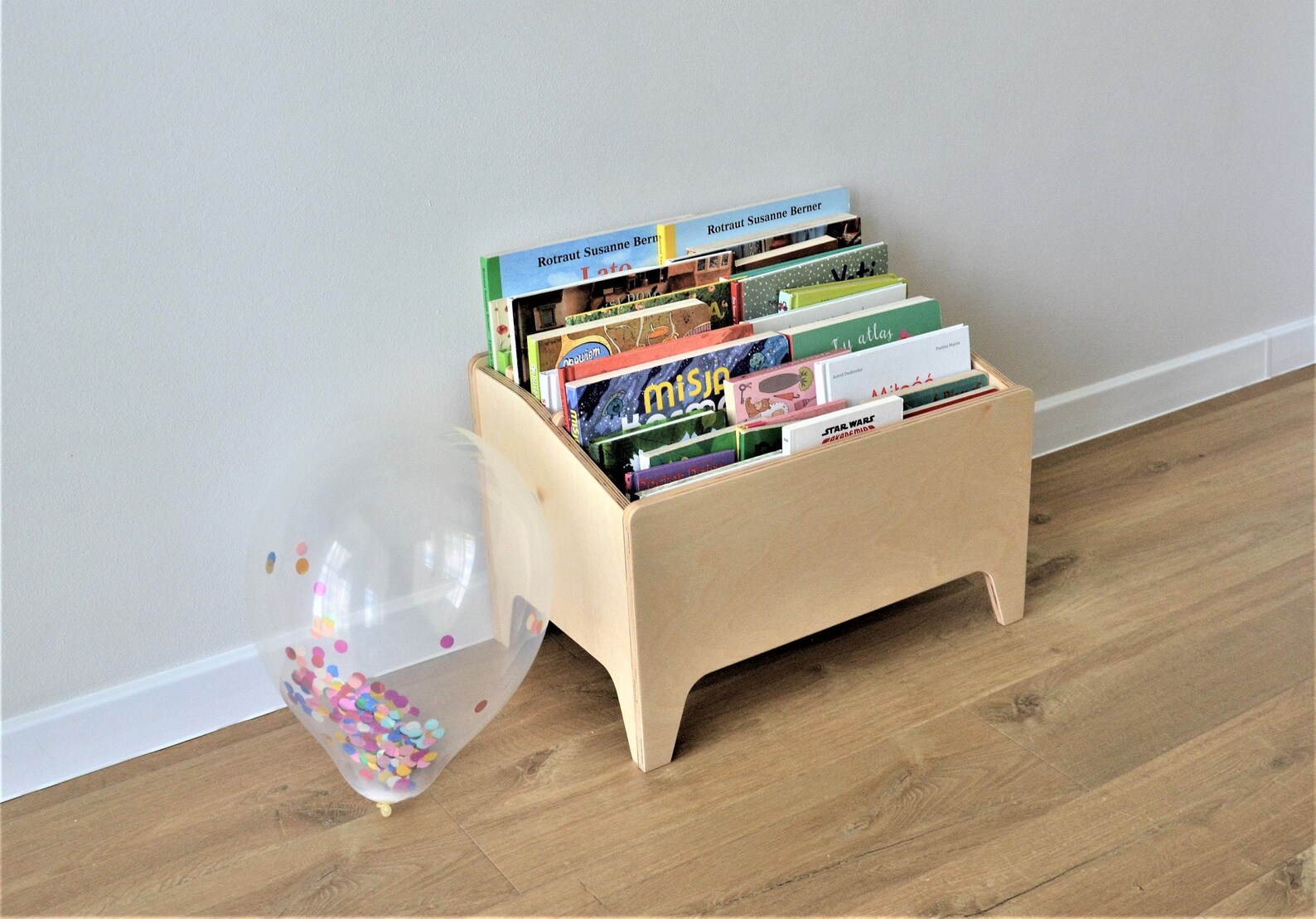 Montessori Bookcase Box Storage Toys Chest Bin Bookshelf Etsy