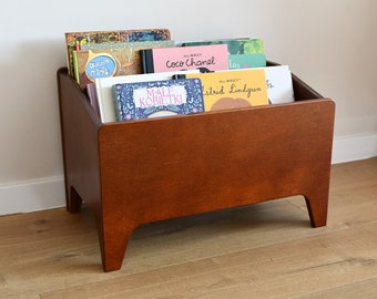 Montessori Bookcase, Bookshelf for kids, Storage for Toys. Chest Bin