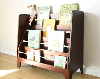 book shelf for nursery, Montessori bookshelf, kids furniture, bookcase for toddler