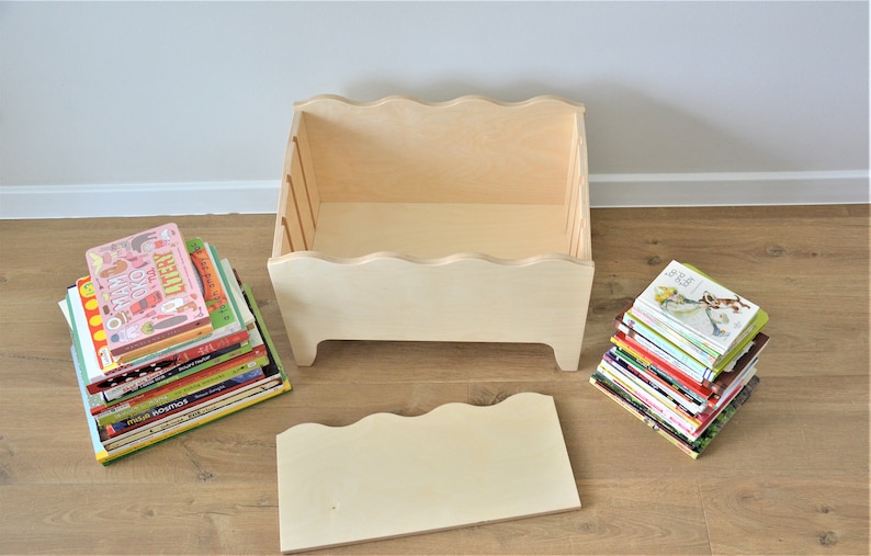 Montessori Bookshelf Plywood Bookshelf Kids Bookshelf Etsy