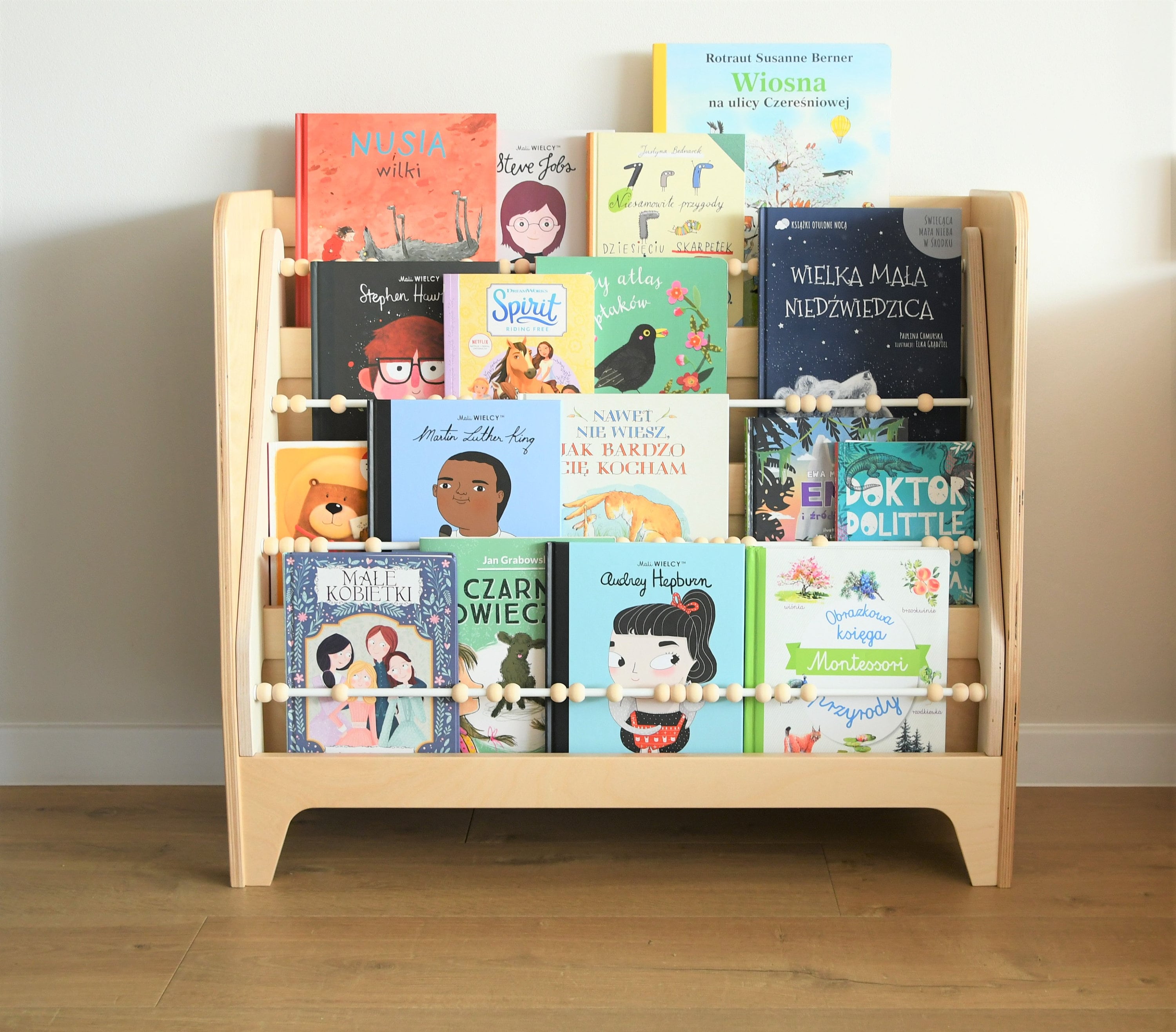 Montessori bookshelf, Solid wood bookshelf for kids, Montessori bookcase, Kids bookcase, Read me