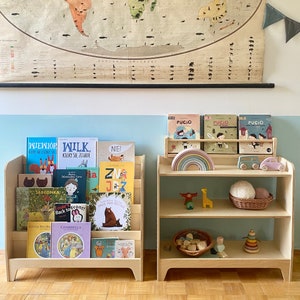 Wooden Montessori Toy Shelf, Toddler Toy Shelf, Toys Storage image 7