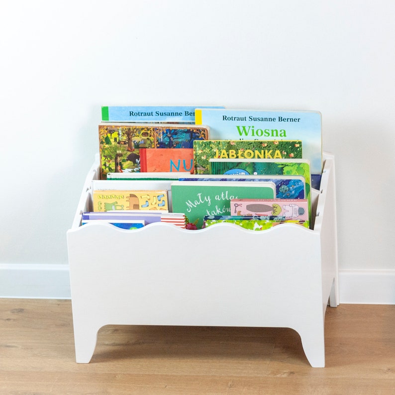 Libreria Montessori, Scatola per giocattoli, Porta libri, Libreria per bambini immagine 5