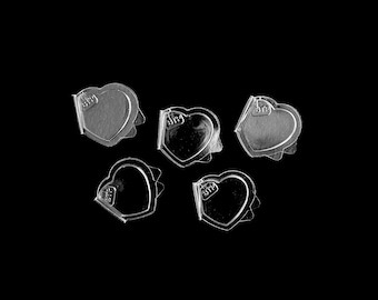 Heart Tag Protectors - Packs of 1, 5, 10, 15 // Suitable for Ty Beanie Babies, Boos, Boppers, Buddies, Classics, Kids, Pluffies & Punkies