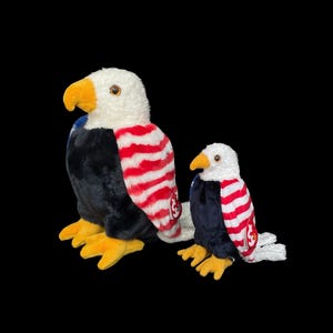 Vintage TY "Soar" the Eagle (2002) Beanie Buddy