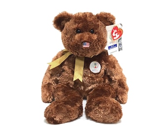 Vintage TY "Champion" the FIFA Bear (2002) Beanie Buddy