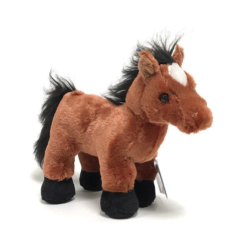 Ganz Webkinz 8" BROWN ARABIAN Horse HM101 Plush Stuffed Toy w/ Sealed Code 