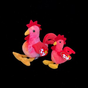 Vintage TY &quot;Strut&quot; the Rooster (1996) Beanie Baby