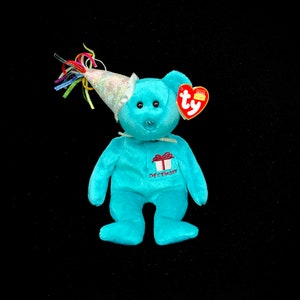 Vintage TY "December" the Birthday Bear (2002) Beanie Baby