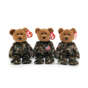 Vintage TY "Hero" the US Army Bear (2003) Beanie Baby