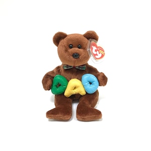 Vintage TY 'Dad' the Bear (2004)-beanie baby