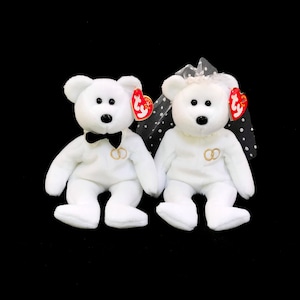 The Groom Anniversary Teddy Bear MWMT Free Shipping TY Beanie Baby 2001 Mr 