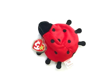 Vintage TY "Lucky" the Ladybug (1995) Beanie Baby - 12cm