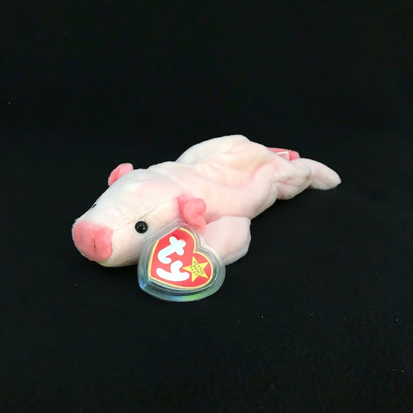 Vintage TY "Squealer" the Pig (1993) Beanie Baby