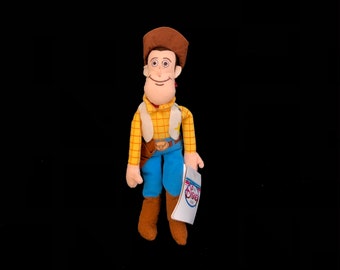 LAST ONE: Vintage DISNEY "Woody" from Toy Story (9" Mini Bean Bag Plush) The Disney Store