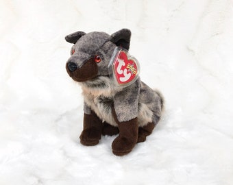 Vintage TY "Howl" the Wolf (2000) Beanie Baby