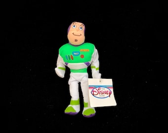 LAST ONE: Vintage DISNEY "Buzz Lightyear" from Toy Story (8" Mini Bean Bag Plush) The Disney Store