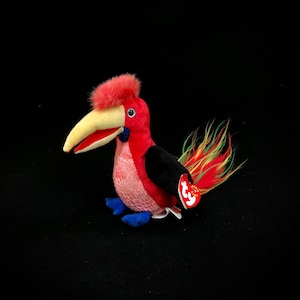Vintage TY "Frills" the Hornbill (2001) Beanie Baby - 5.5 inches