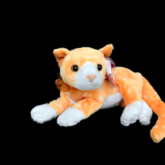 Ty Tabs The Tabby Cat 01 Beanie Baby Etsy