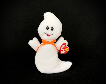 Vintage TY &quot;Spooky&quot; the Ghost (1995) Beanie Baby