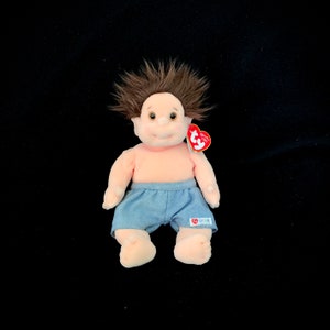 Vintage TY "Tumbles" the Beanie Kid (2000) Soft Plush Doll