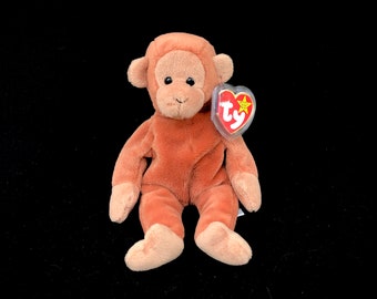 Vintage TY "Bongo" the Monkey (1995) Beanie Baby