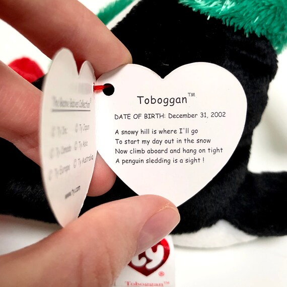 Stuffed Animals & Plushies Toys Beanie Baby TY Toboggan the Penguin
