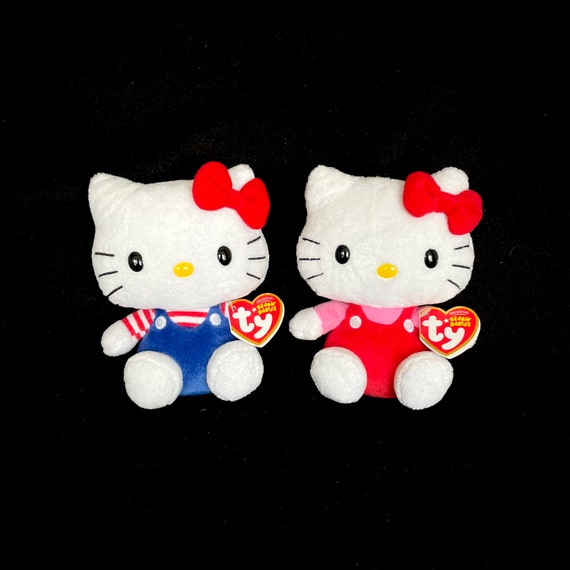 Peluche Squishmallows Hello Kitty 20 Cm - Edición 50 Aniversario Sanrio, Oficial Jazwares, Ultra Suave Y Coleccionable