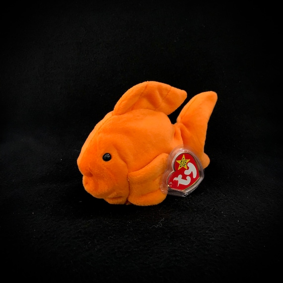 TY Beanie Baby GOLDIE the Goldfish  PVC PELLETS Plush collectible toy BUY NOW 