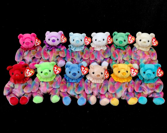 TY Beanie Baby MUM Date of Birth May 13 2001 MOM Mother Pink  Lot Of 13 TY Beanie Babies Plush Toy Collection 93-2001 with Tags main image 2