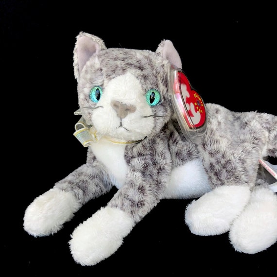 Ty Beanie Baby Purr The Cat With Tag Retired DOB March 18th 2000 for sale online 