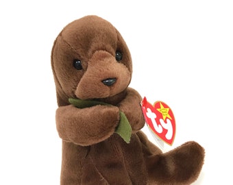 Vintage TY "Seaweed" the Otter (1996) beanie Baby