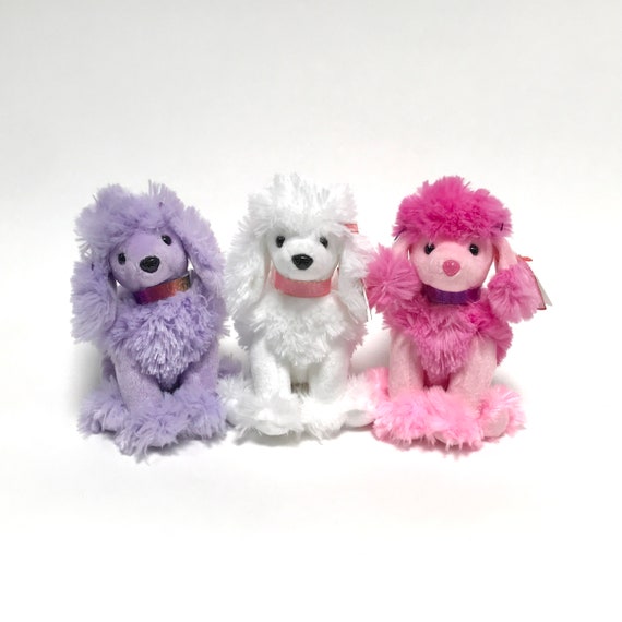 purple poodle stuffed animal