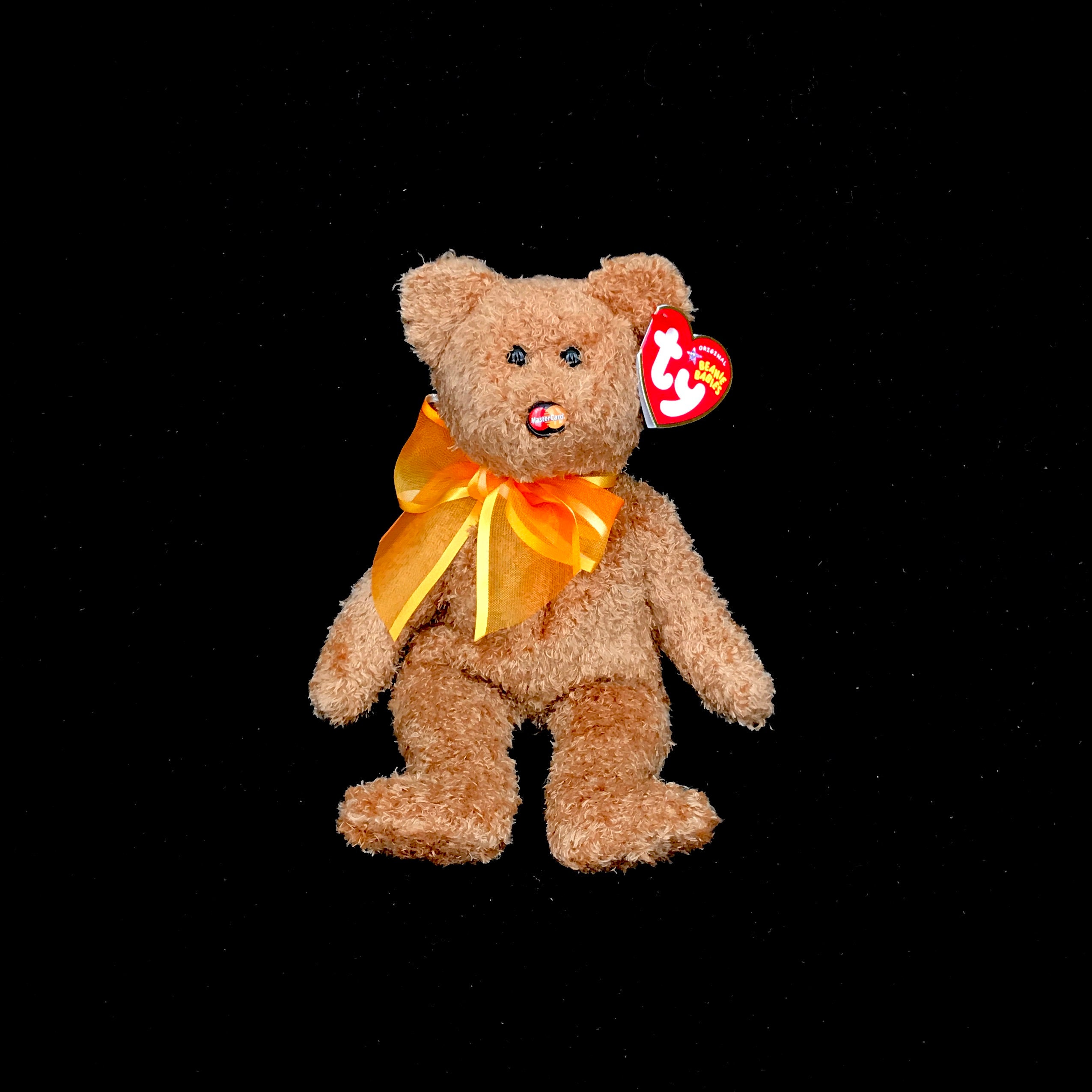 8" 2005 MasterCard Exclusive Plush TY Beanie Baby M.C BEANIE V Bear 