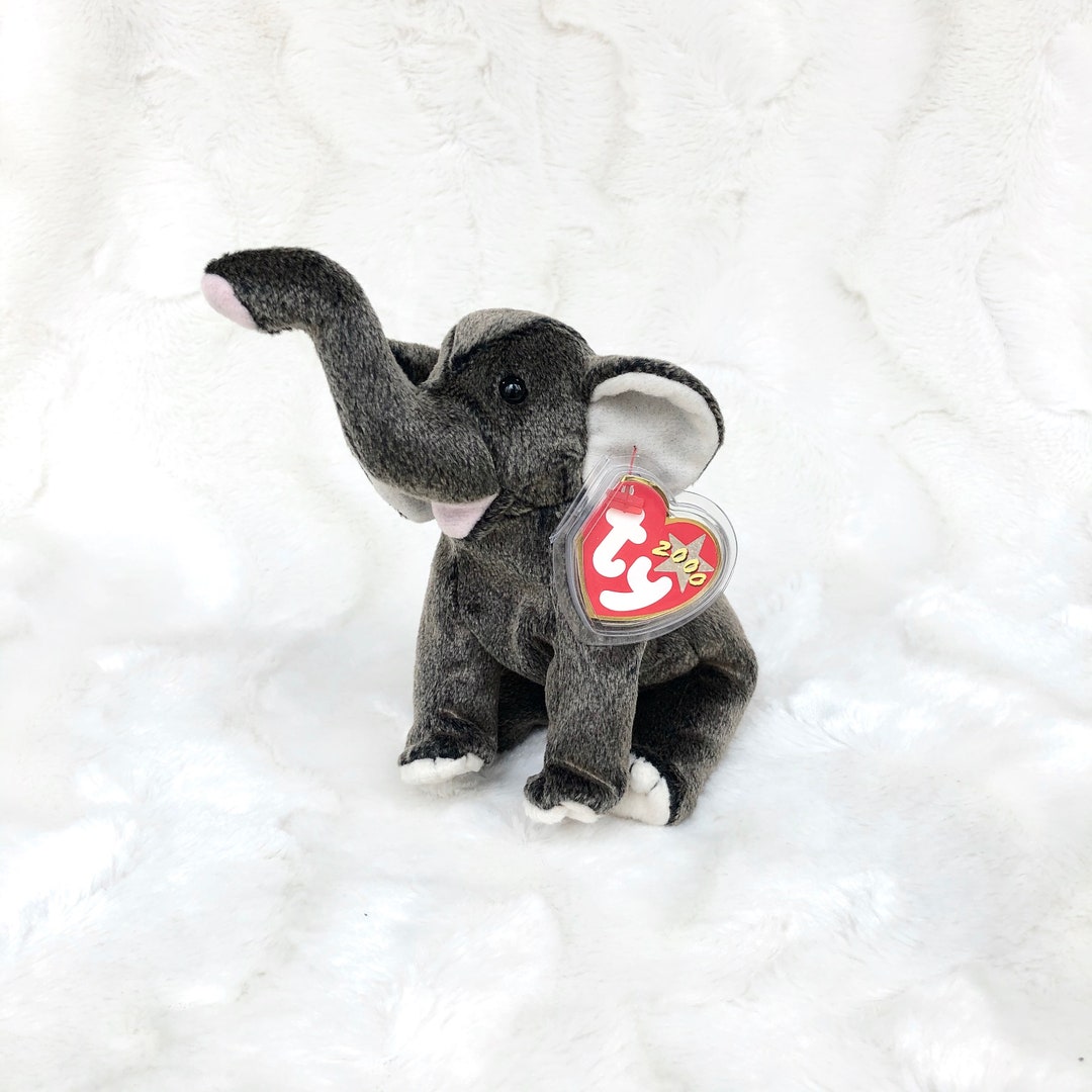 TY Trumpet the Elephant 2000 Beanie Baby Etsy