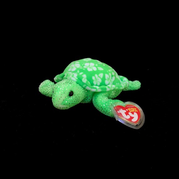 Ty Jumbo Beanie Boo 16" Sandy The Turtle Retired Rare Plush Stuffed Animal Toy 