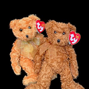 Vintage TY &quot;Teddy&quot; & &quot;Hawthorne&quot; the Bear // Beanie Baby