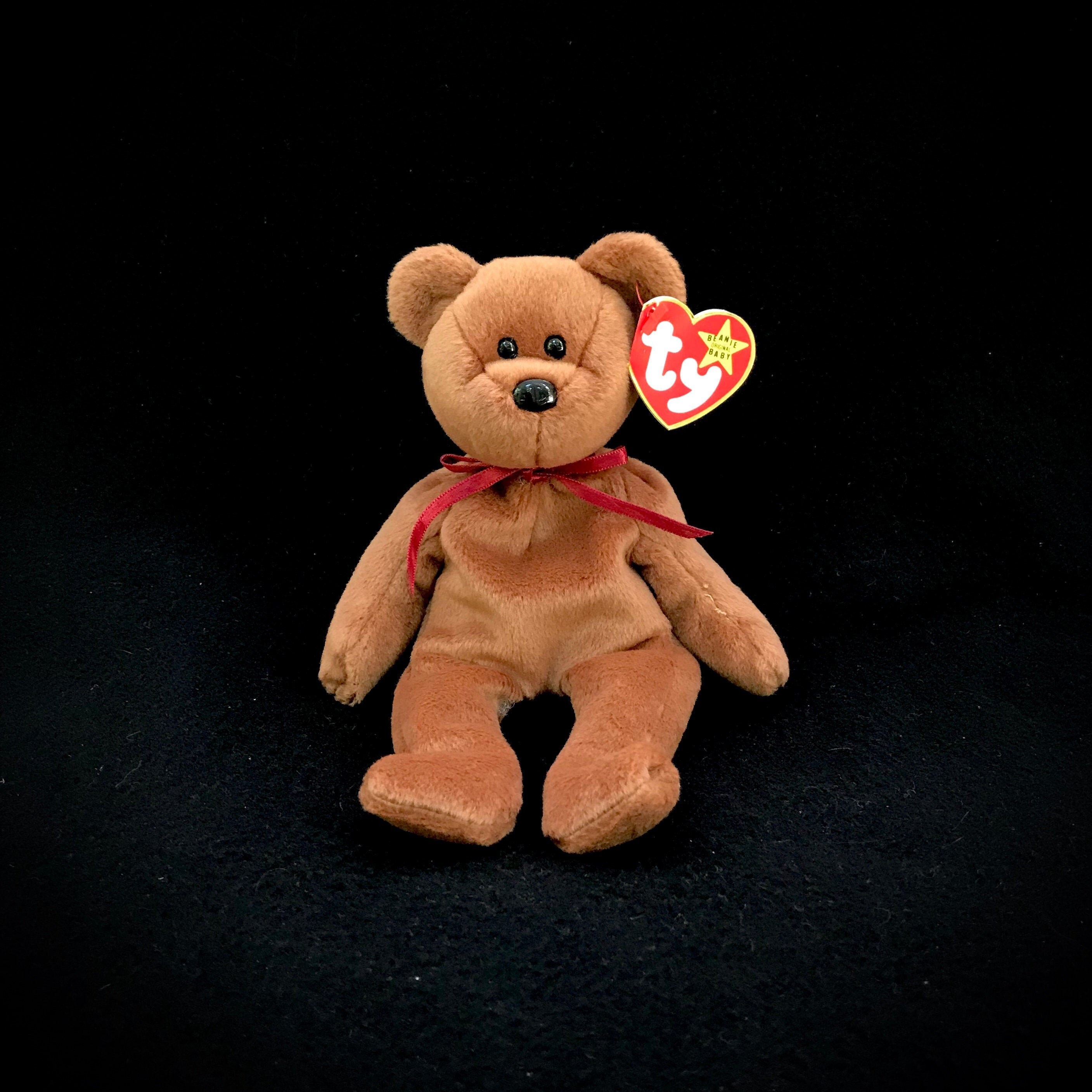 Vintage teddy bear red ribbon - Etsy 日本